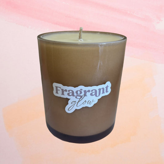 Green Pear & Guava  - Amber Glass Soy Candle
